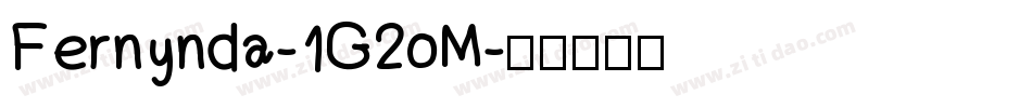 Fernynda-1G2oM字体转换