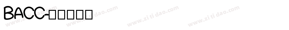 BACC字体转换