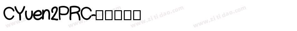 CYuen2PRC字体转换