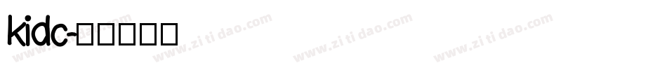 kidc字体转换