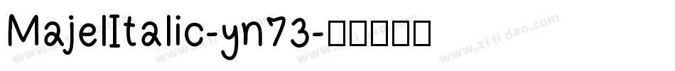 MajelItalic-yn73字体转换