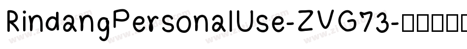 RindangPersonalUse-ZVG73字体转换