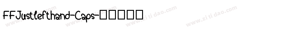 FFJustlefthand-Caps字体转换