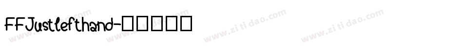FFJustlefthand字体转换
