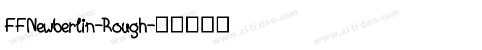 FFNewberlin-Rough字体转换