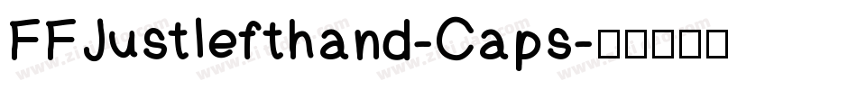 FFJustlefthand-Caps字体转换