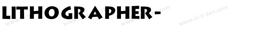 Lithographer字体转换
