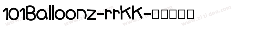 101Balloonz-rrKK字体转换