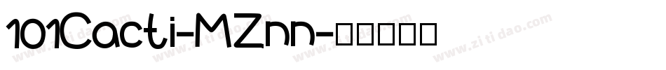 101Cacti-MZnn字体转换