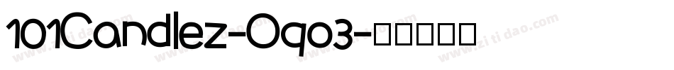 101Candlez-Oqo3字体转换