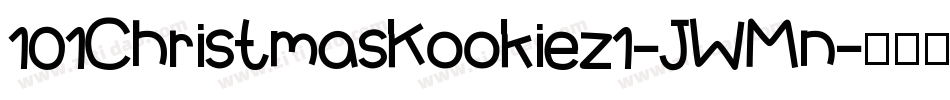 101ChristmasKookiez1-JWMn字体转换
