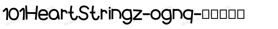 101HeartStringz-ognq字体转换