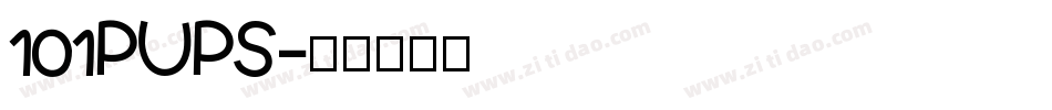 101PUPS字体转换