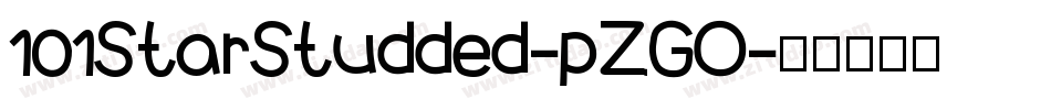 101StarStudded-pZGO字体转换