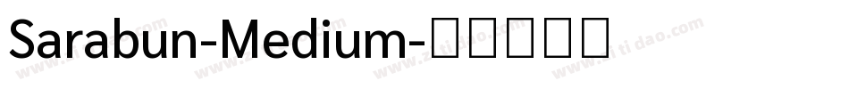 Sarabun-Medium字体转换