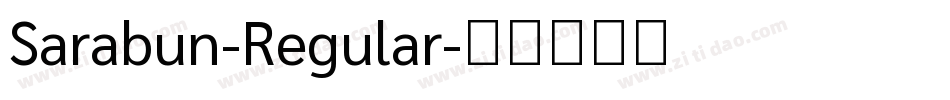 Sarabun-Regular字体转换