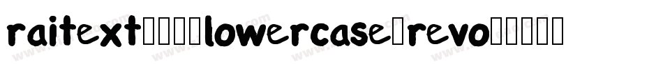 RaiText1983Lowercase-ReVo字体转换