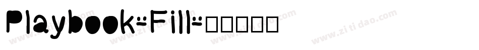 Playbook-Fill字体转换