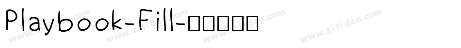 Playbook-Fill字体转换