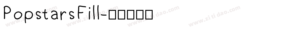 PopstarsFill字体转换