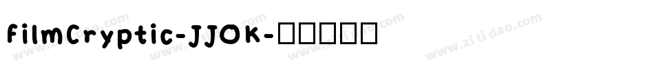 FilmCryptic-JJOK字体转换