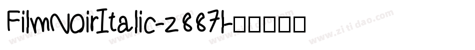 FilmNoirItalic-z887l字体转换