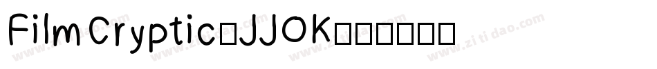 FilmCryptic-JJOK字体转换