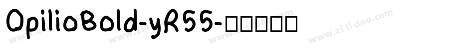 OpilioBold-yR55字体转换
