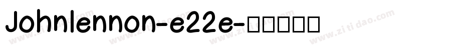 Johnlennon-e22e字体转换