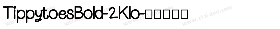 TippytoesBold-2Klo字体转换