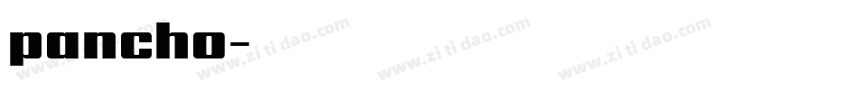 pancho字体转换