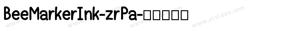 BeeMarkerInk-zrPa字体转换