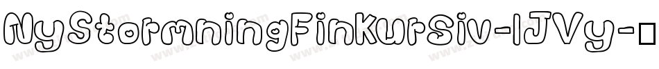 NyStormningFinKursiv-lJVy字体转换