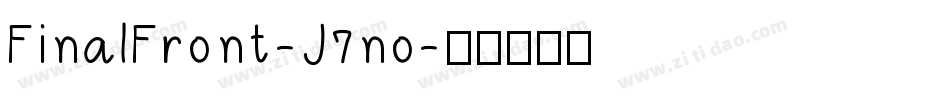 FinalFront-J7no字体转换