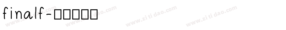 finalf字体转换