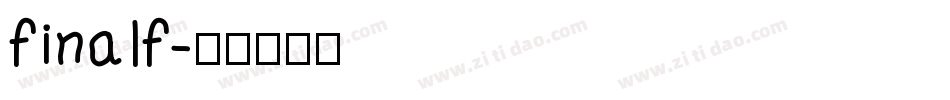 finalf字体转换