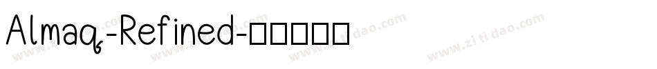 Almaq-Refined字体转换