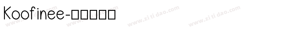 Koofinee字体转换