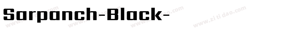 Sarpanch-Black字体转换