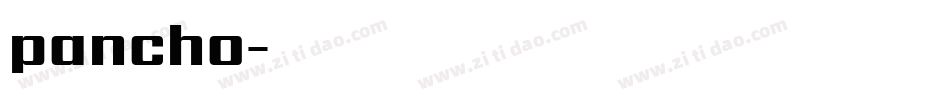 pancho字体转换