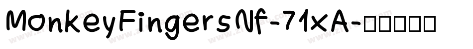 MonkeyFingersNf-71xA字体转换