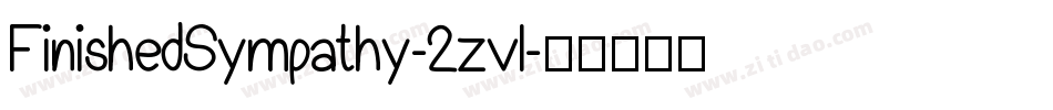 FinishedSympathy-2zvl字体转换