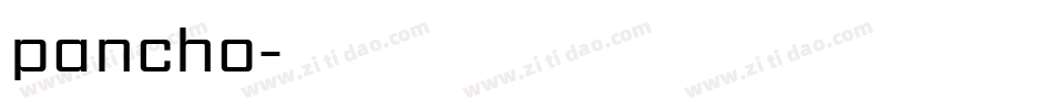 pancho字体转换