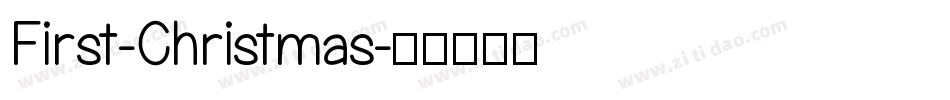 First-Christmas字体转换