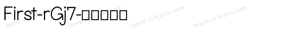 First-rGj7字体转换