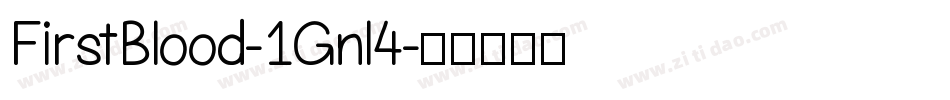 FirstBlood-1Gnl4字体转换