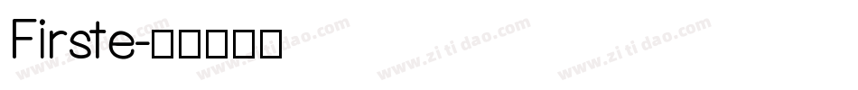Firste字体转换