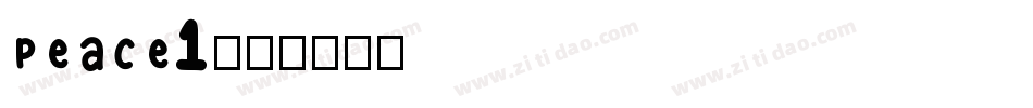 Peace1字体转换