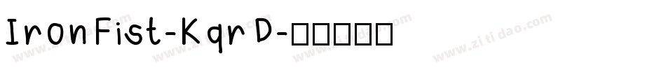 IronFist-KqrD字体转换