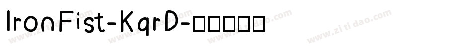 IronFist-KqrD字体转换